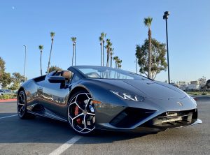 Lamborghini EVO Spyder luxury exotic car rental los angeles & san francisco