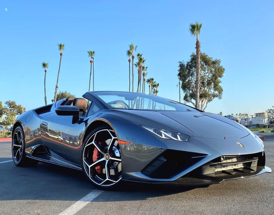 Lamborghini huracan evo luxury car rental in los angeles & san francisco