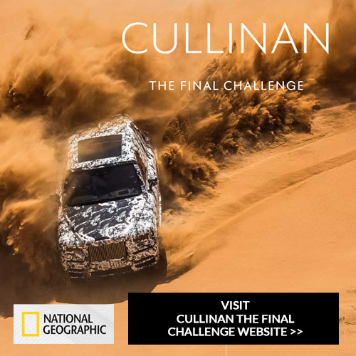 rolls royce cullinan in the final challenge of national geographic