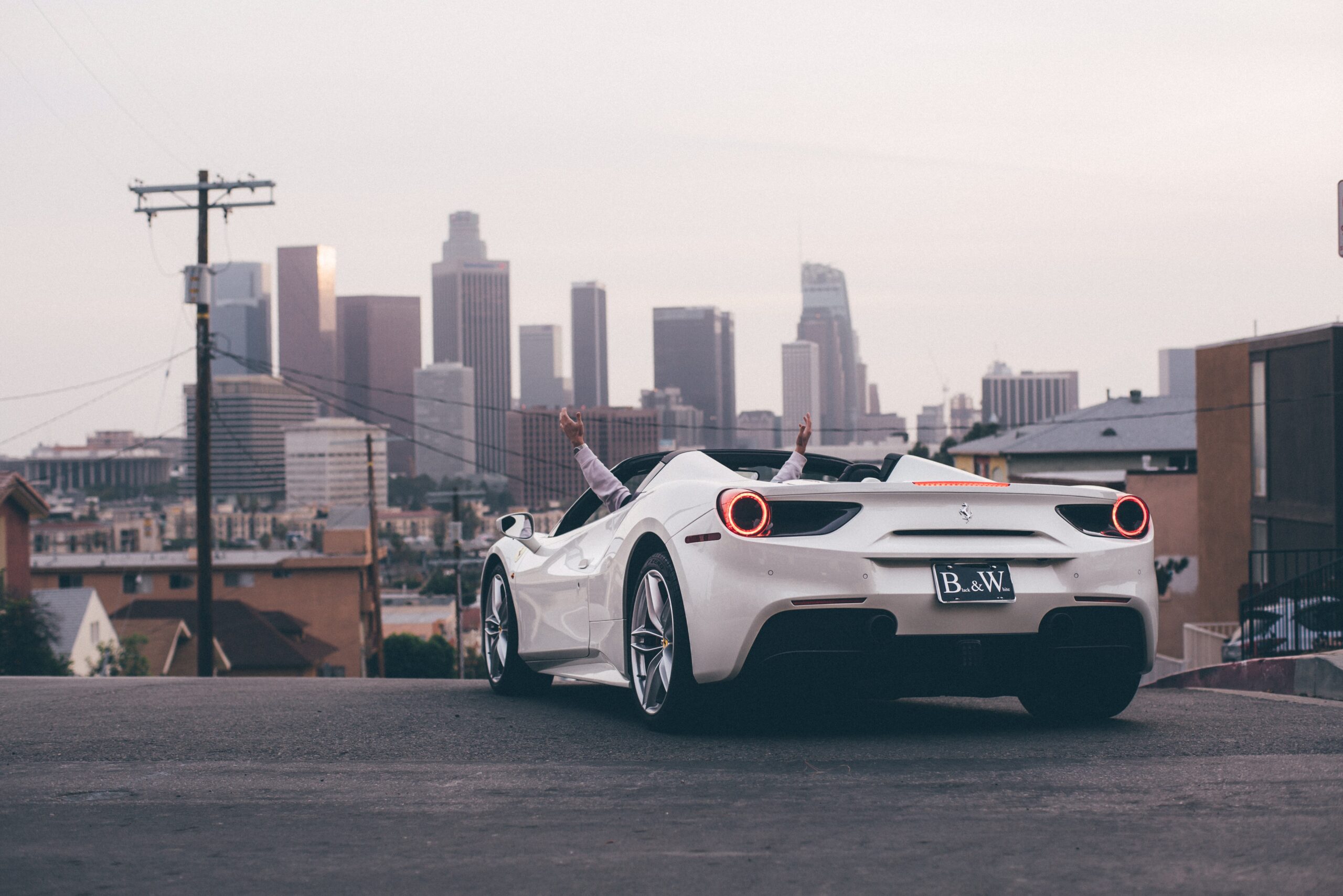 Black And White Los Angeles Car Rental